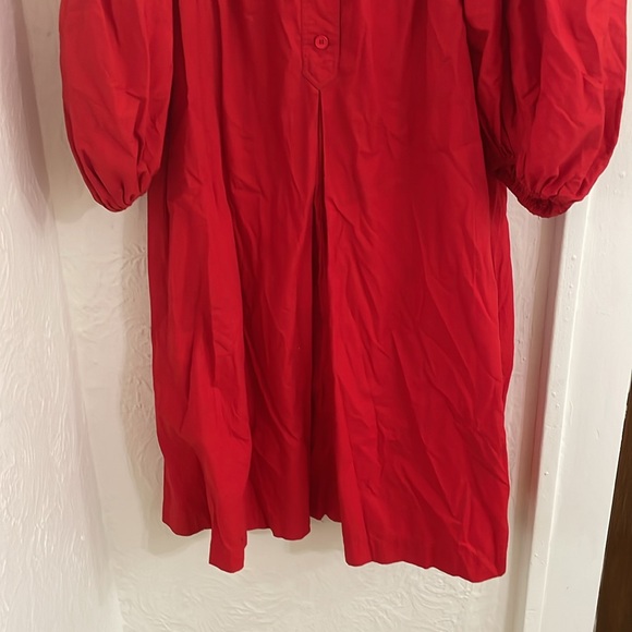 SAINT LAURENT RIVE GAUCHE Women's Vintage Mini Dress Size 4 In Red - Picture 3 of 8